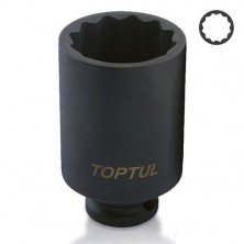 Головка торцевая ударная длинная 1/2" 30мм 12-гранная TOPTUL KABJ1630