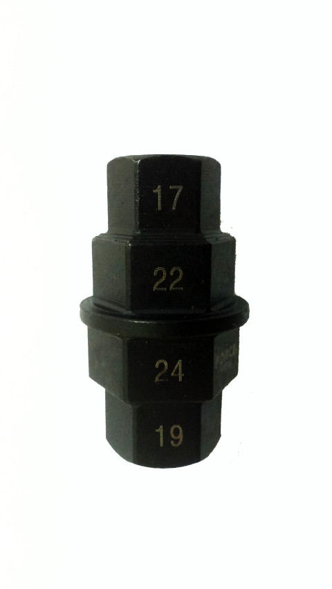 Многофункциональный торцевой 6-гр. ключ 4-в-1, 17х19х22х24 мм (код 9Y0151)