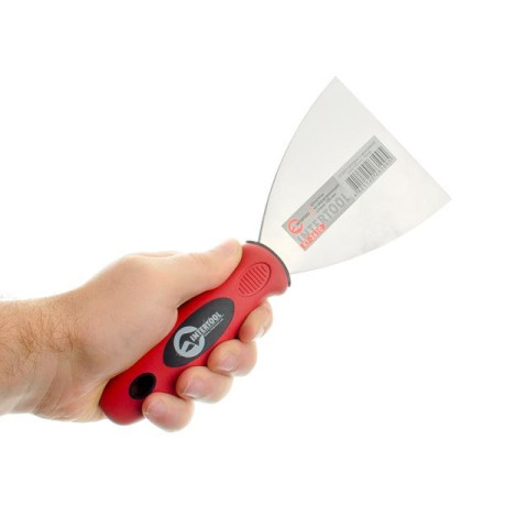 Шпатель из нержавеющей стали 100мм Проф INTERTOOL KT-2610