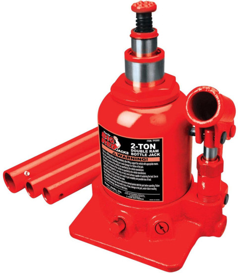 Домкрат телескопический двухштоковый 2т TORIN (Код TF0202)