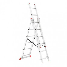 Лестница алюминиевая 3-х секционная универсальная раскладная INTERTOOL LT-0306