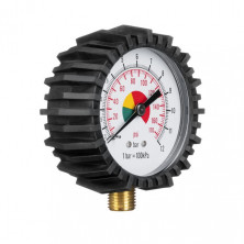 Манометр к пистолету для подкачки с резиновым покрытием INTERTOOL PT-0502