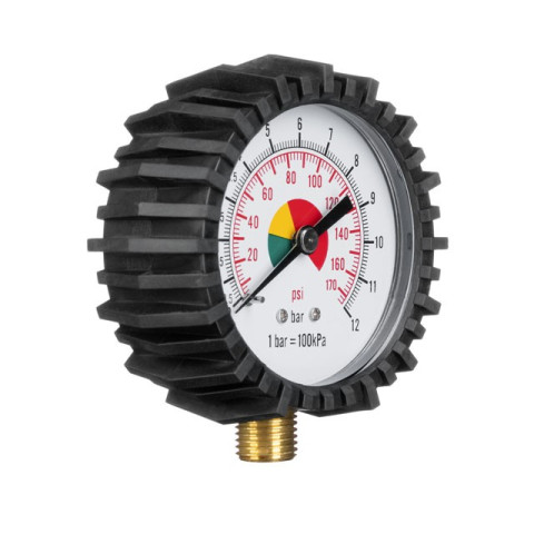 Манометр к пистолету для подкачки с резиновым покрытием INTERTOOL PT-0502