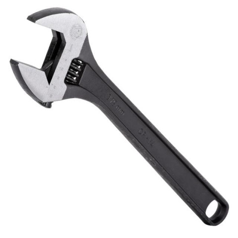 Ключ разводной 380мм, Cr-V, черный, фосфатированный. INTERTOOL XT-0065