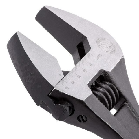 Ключ разводной 380мм, Cr-V, черный, фосфатированный. INTERTOOL XT-0065