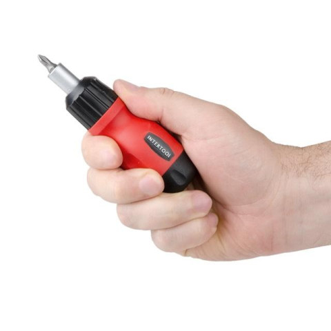 Отвертка реверсивная с комплектом насадок INTERTOOL VT-1009