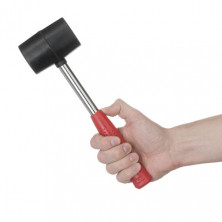 Киянка резиновая 450г металлическая ручка INTERTOOL HT-0231