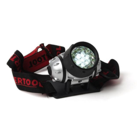 Фонарь налобный светодиодный, четыре режима работы, 19 LED, батарейки 3 ААА. INTERTOOL LB-0301