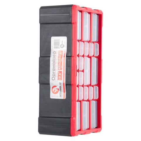 Органайзер 19,5" 495*255*160мм, 22 ячеек. INTERTOOL BX-4023