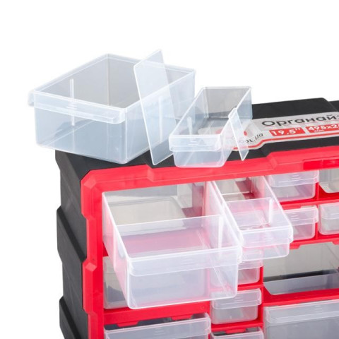 Органайзер 19,5" 495*255*160мм, 22 ячеек. INTERTOOL BX-4023