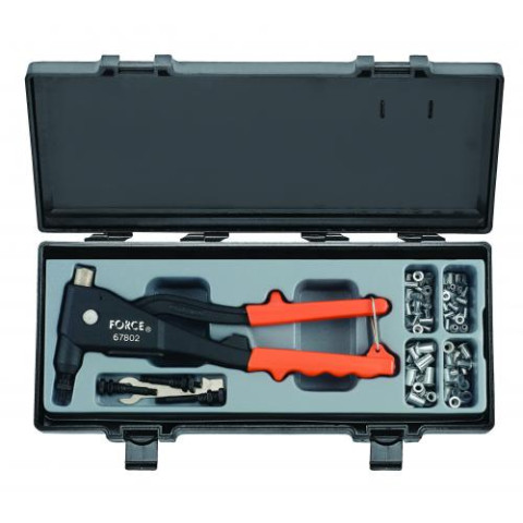 Заклепочник резьбовой в наборе 86 пр. (FORCE 5861)