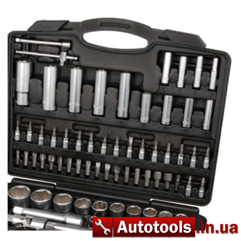 Набор инструмента 1/4" и 1/2" 110 ед. Miol 58-100