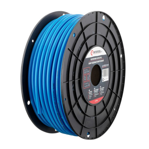 Шланг прямой полиуретановый, 6.5*10мм, 50м, пластиковая бобина, STORM INTERTOOL PT-1756