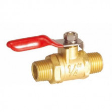 Кран шаровый наружная резьба 1/4"m x 1/4"m (латунь) (код 2020MM)