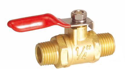 Кран шаровый наружная резьба 1/4"m x 1/4"m (латунь) (код 2020MM)