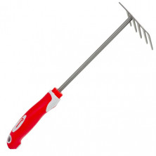 Грабли садовые 245 мм*118 мм с с комбинированной рукояткой [] INTERTOOL FT-0032