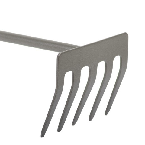 Грабли садовые 245 мм*118 мм с с комбинированной рукояткой [] INTERTOOL FT-0032