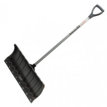 Лопата для уборки снега 620*280мм с ручкой 970 мм INTERTOOL FT-2090