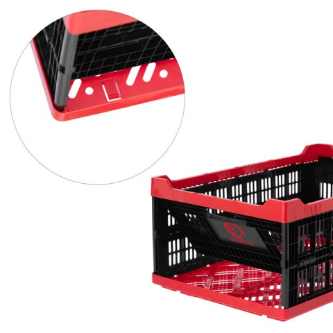 Ящик складной, пластиковый, загрузка 30 кг, 47 л., 600*400*260 мм, материал 100% первичный пищевой ПЭ INTERTOOL BX-6426