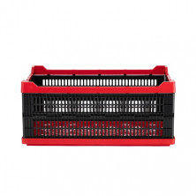 Ящик складной, пластиковый, загрузка 30 кг, 47 л., 600*400*260 мм, материал 100% первичный пищевой ПЭ INTERTOOL BX-6426