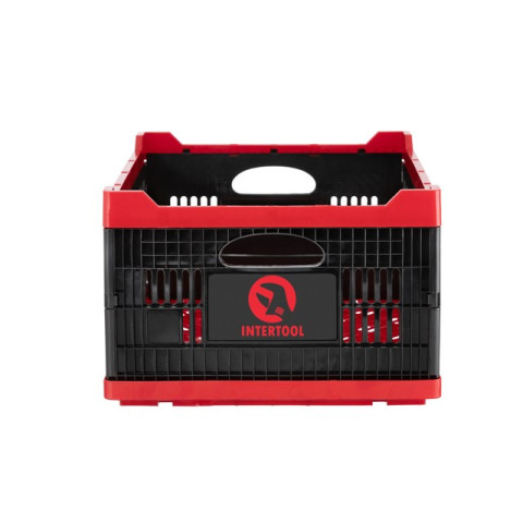 Ящик складной, пластиковый, загрузка 30 кг, 47 л., 600*400*260 мм, материал 100% первичный пищевой ПЭ INTERTOOL BX-6426