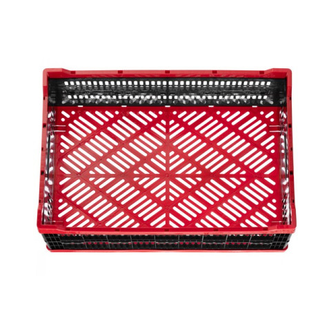 Ящик складной, пластиковый, загрузка 30 кг, 47 л., 600*400*260 мм, материал 100% первичный пищевой ПЭ INTERTOOL BX-6426