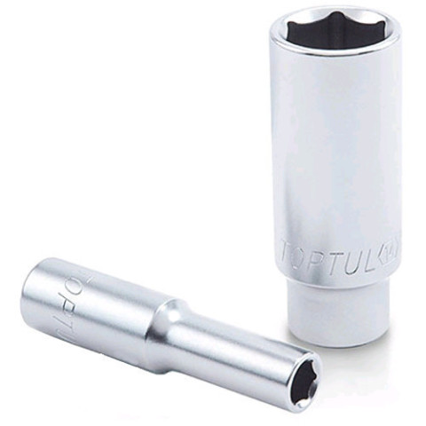Головка торцевая 23 мм TOPTUL 1/2" длинная BAEE1623