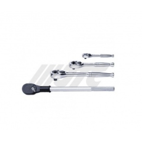 Трещотка 1/4&quot; 128мм 36зуб.(стальная ручка)