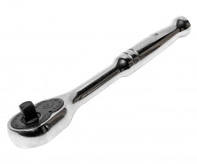 Трещотка 1/4" 128мм 36зуб.(стальная ручка)