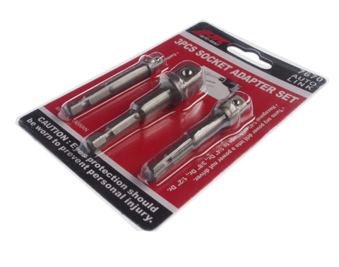 Набор адаптеров для торцевых головок 1/2"X73L, 3/8"x65L, 1/4"X65L