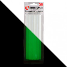 Комплект флуоресцентных клеевых стержней 11.2 мм*200мм, 12 шт INTERTOOL RT-1038