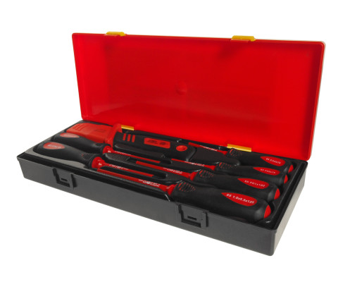 Набор отверток диэлектрических SL3.0-SL5.5, PH0-PH1 7ед