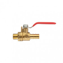 Кран шаровый воздушный, латунь, наружная резьба 1/4" на шланг 10мм, STORM INTERTOOL PT-1890