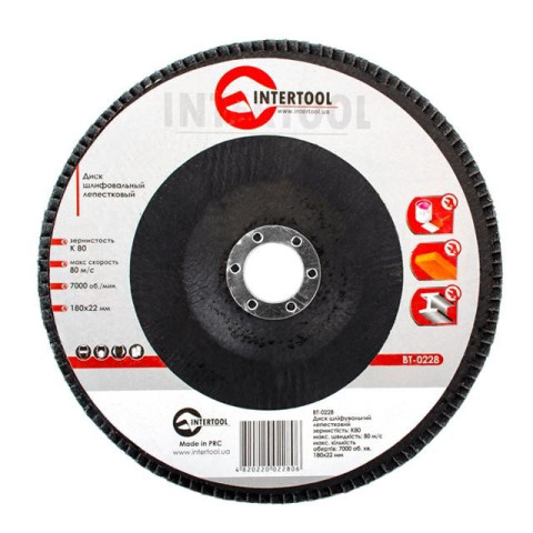 Диск шлифовальный лепестковый INTERTOOL BT-0228