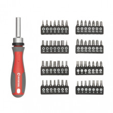 Отвертка реверсивная с комплектом насадок 57 ед INTERTOOL VT-3361