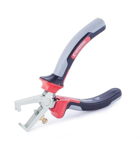 Щипцы для зачистки проводов 160мм CrV с изолированными рукоятками INTERTOOL NT-0229