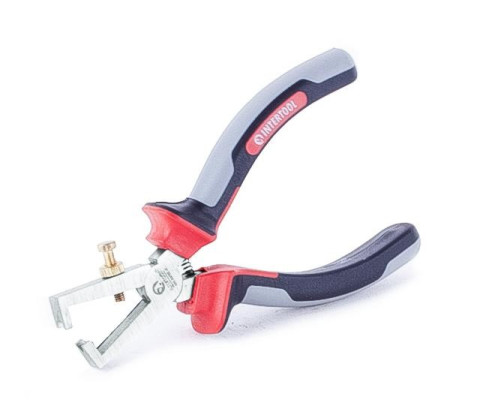 Щипцы для зачистки проводов 160мм CrV с изолированными рукоятками INTERTOOL NT-0229