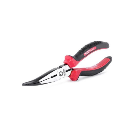 Щипцы удлиненные изогнутые 180 мм с изолированными рукоятками до 1000В INTERTOOL NT-0224