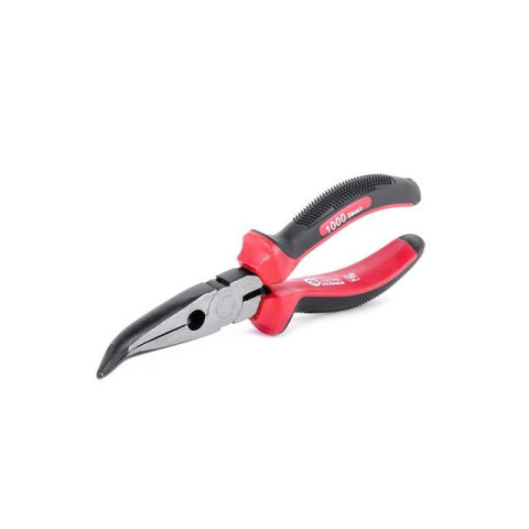 Щипцы удлиненные изогнутые 180 мм с изолированными рукоятками до 1000В INTERTOOL NT-0224