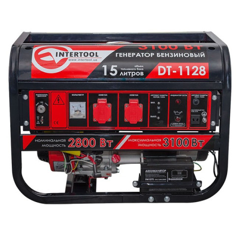 Генератор бензиновый INTERTOOL DT-1128