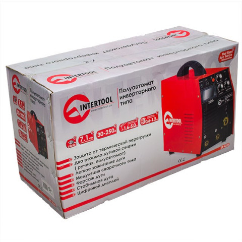 Полуавтомат сварочный инверторного типа комбинированный INTERTOOL DT-4325