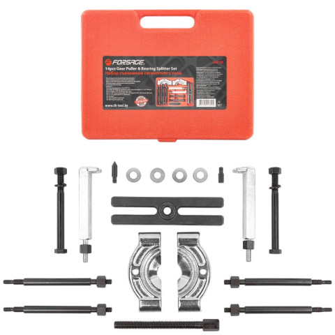 Набор съемников комбинированный 14 предметов, в кейсе Forsage F-66615D