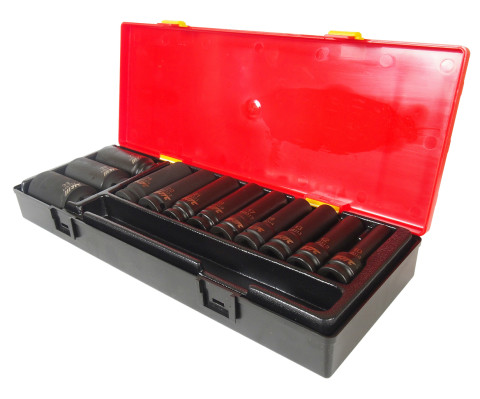 Набор головок ударных глубоких 1/2", 12гр. 12ед.