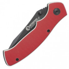 Нож складной 194 мм, ручка с металлическими вставками. INTERTOOL HT-0595