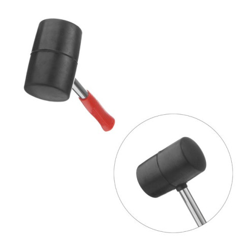 Киянка резиновая 680г металлическая ручка INTERTOOL HT-0232