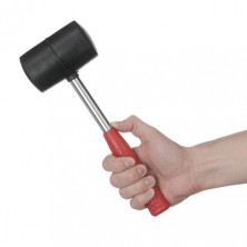 Киянка резиновая 680г металлическая ручка INTERTOOL HT-0232