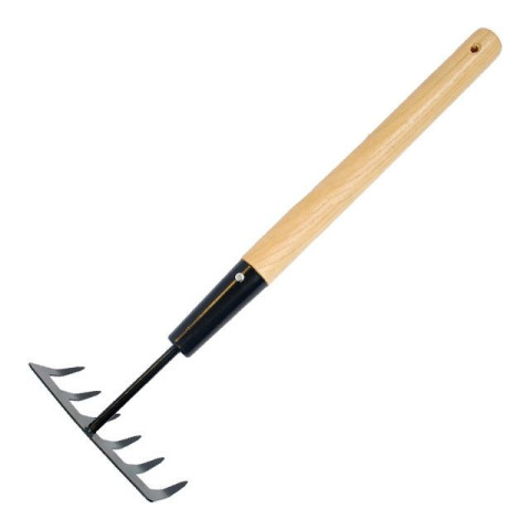 Грабли полевые с деревянной рукояткой INTERTOOL FT-0002
