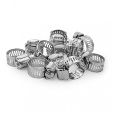 Хомут стальной оцинкованный 12,7 мм D 13-23 мм INTERTOOL TC-0113