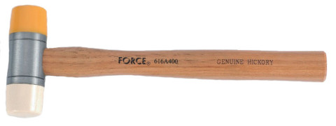 Молоток рихтовочный безоткатной с полиуретановым и нейлоновым бойками 400 гр. (код 616A400)