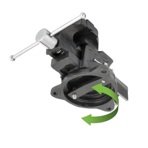 Тиски слесарные поворотные 100мм INTERTOOL HT-0081